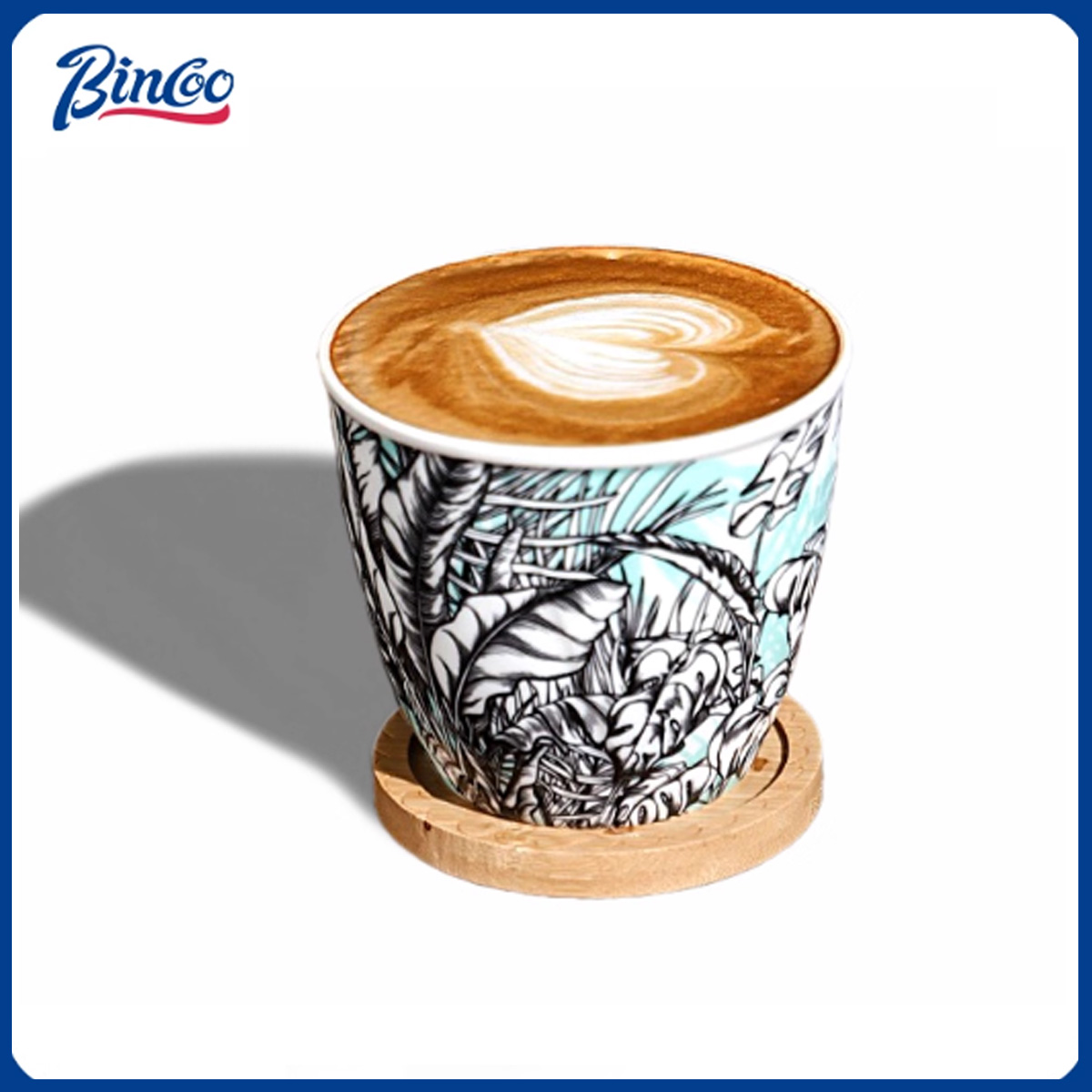 Coffee Tea Flower - Tazza da Caffè in Ceramica BINCOO,