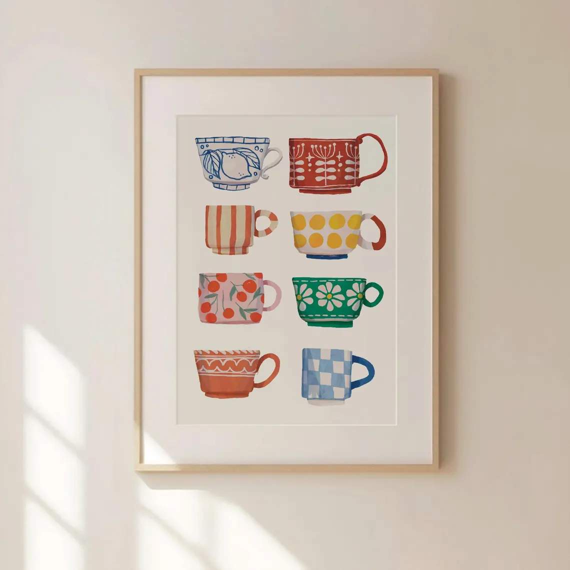 Coffee Tea Poster - Stampa con motivo tazza da tè,