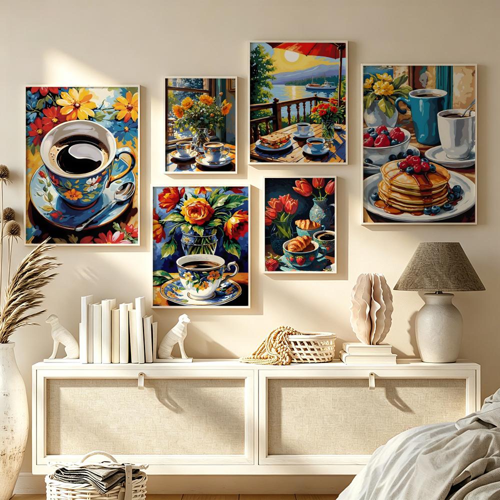 Coffee Tea Poster - Poster con tazza di caffè per
