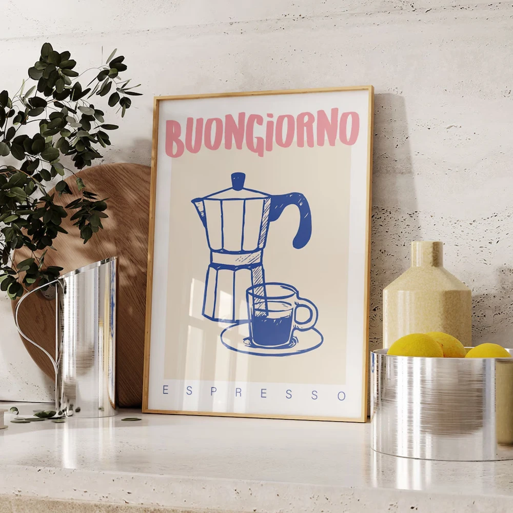 Coffee Tea Poster - Stampe d'arte da parete moderne per