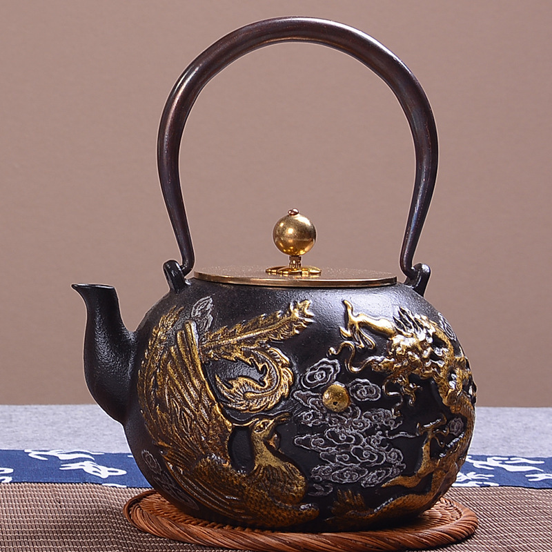 Cast Iron Teapot - 1.4 Teiera giapponese Squisita serie dipinta