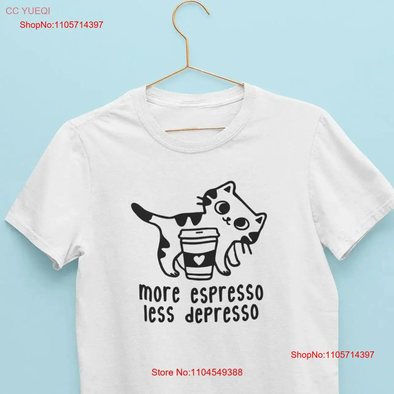 Coffee Tea Knits - Maglietta More Espresso Less Depresso per