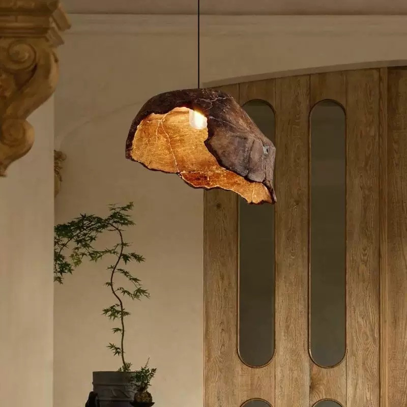 Coffee Tea Knits - Lampadario in Stile Giapponese Wabi-Sabi Retrò