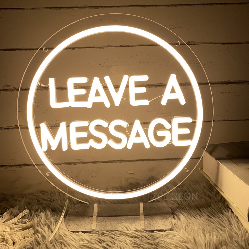 Coffee Tea Neon Sign - Lascia un messaggio Insegna al neon