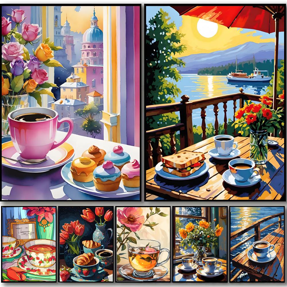 Coffee Tea Poster - Poster artistico HD con tazza da