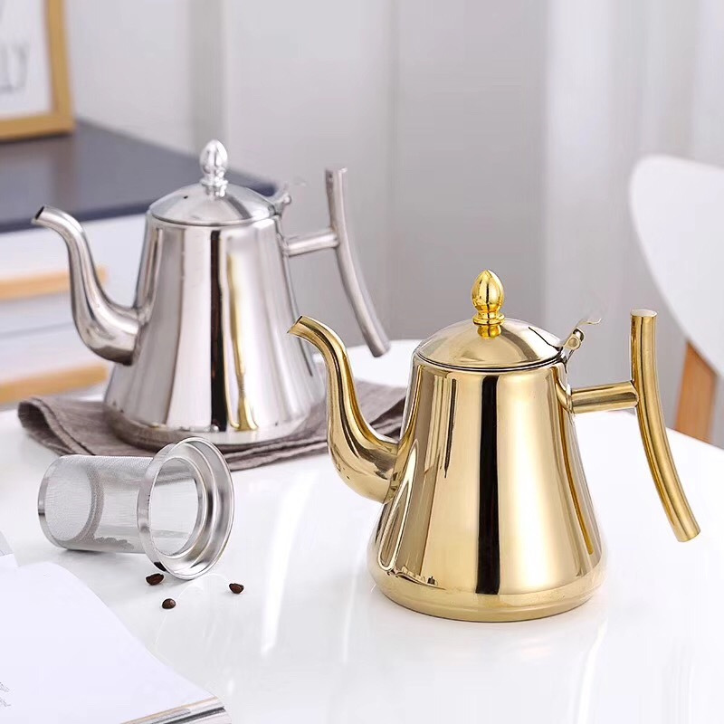 Coffee Tea Flower - Teiera in acciaio inossidabile con bollitore