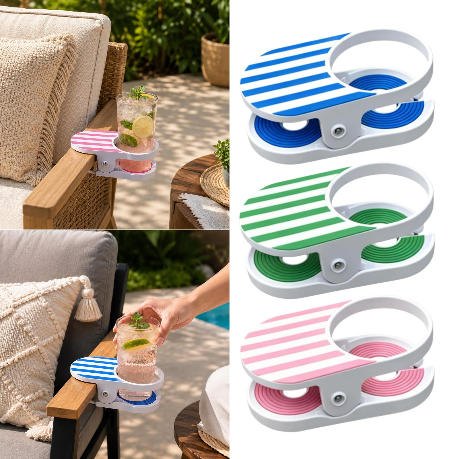 Coffee Tea Lounge - Portabicchieri Fai-da-te con Morsetto per Sedia