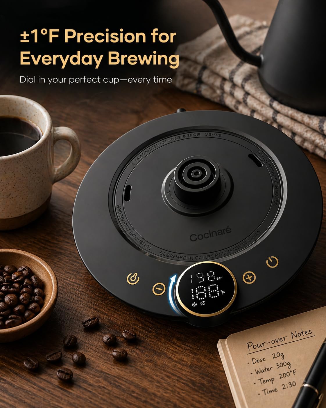 Bollitore elettrico di precisi - Coffee Tea Images recensione e prezzo