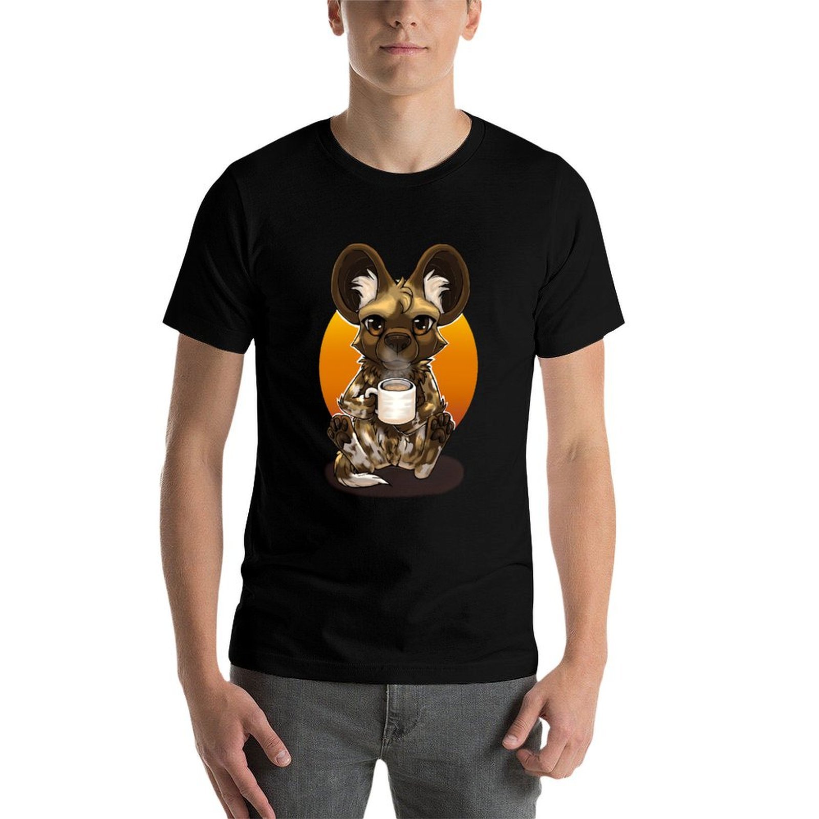 T-shirt African Wild Dog Tea o - Coffee Tea Knits recensione e prezzo
