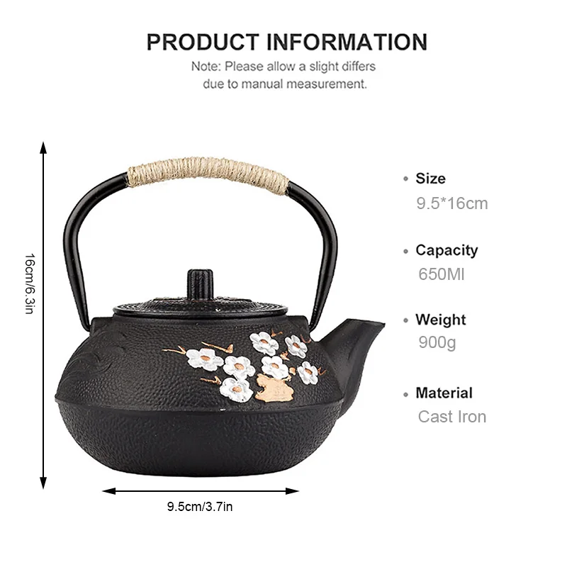 Bottiglia d'acqua in ghisa con - Cast Iron Teapot recensione e prezzo
