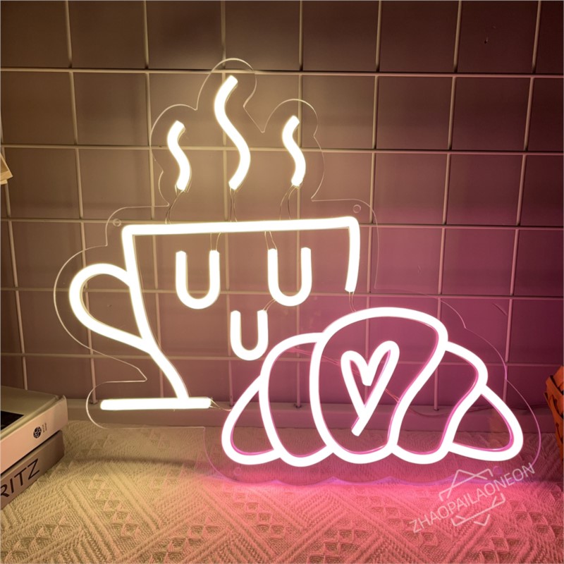 Caffè Pane Insegna al neon Cro - Coffee Tea Neon Sign recensione e prezzo