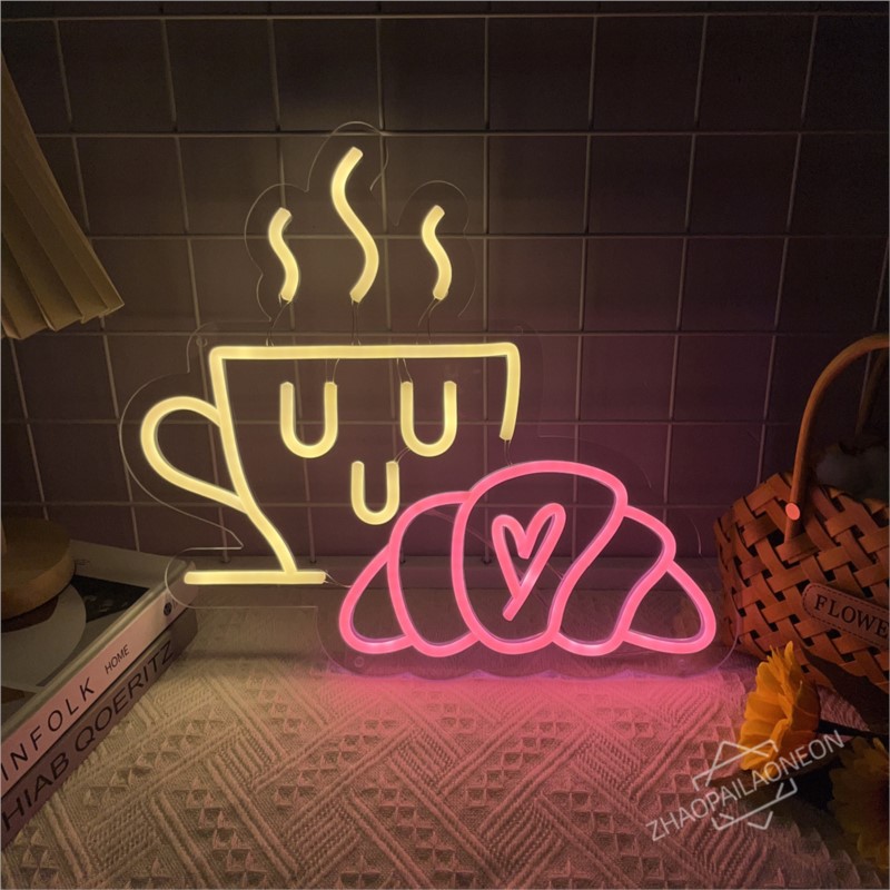 Caffè Pane Insegna al neon Cro - Coffee Tea Neon Sign recensione e prezzo