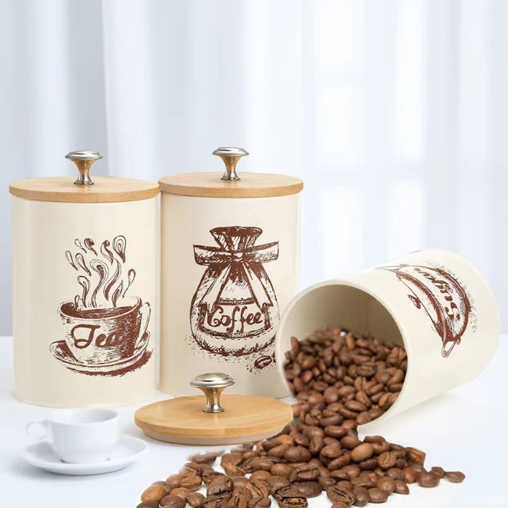 Set di 3 Contenitori in Metall - Coffee Tea And Sugar Canister Set recensione e prezzo