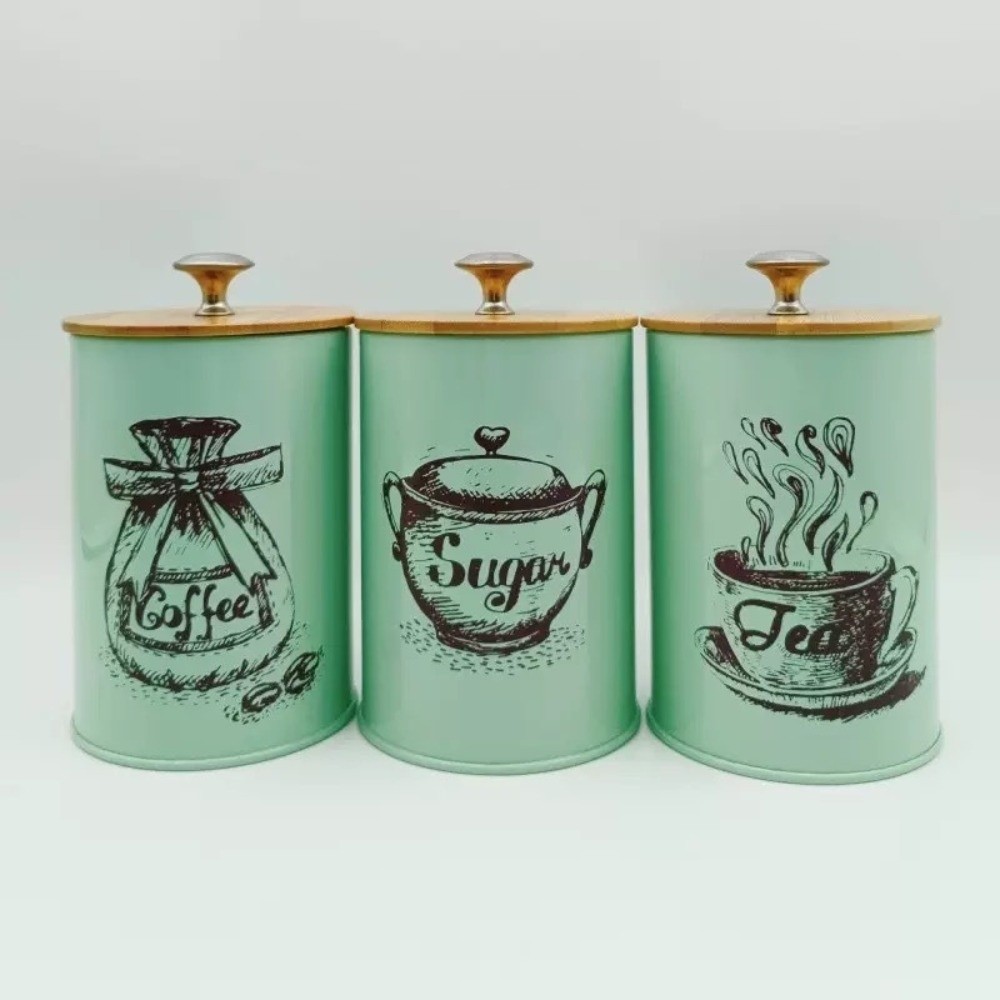 Set di 3 Contenitori in Metall - Coffee Tea And Sugar Canister Set recensione e prezzo
