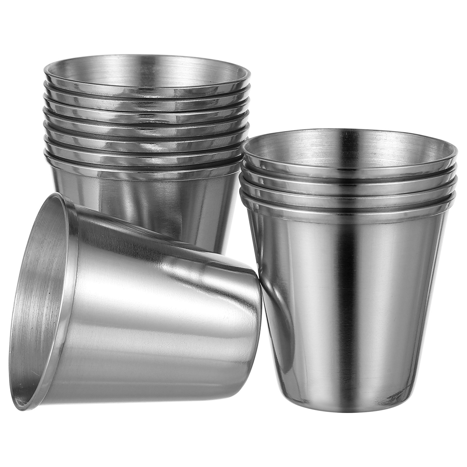 Set di 12 Bicchieri in Acciaio - Coffee Tea Vodka recensione e prezzo