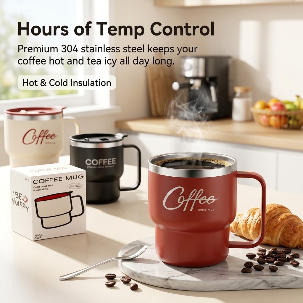 Tazza da Caffè Isolata in Acci - Coffee Tea Tumbler recensione e prezzo