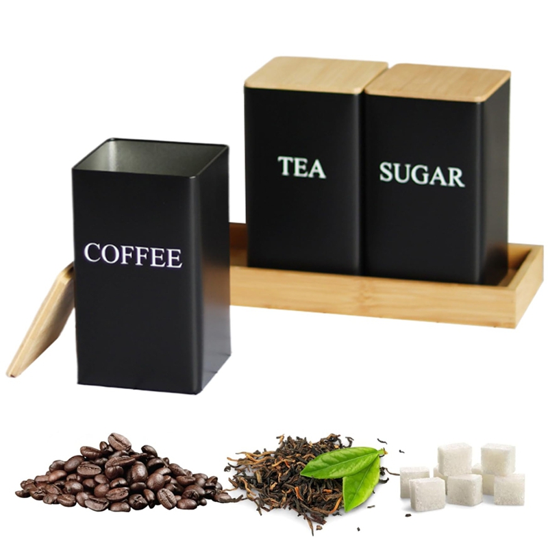Set di 3 Barattoli per Tè, Caf - Coffee Tea And Sugar Canister Set recensione e prezzo