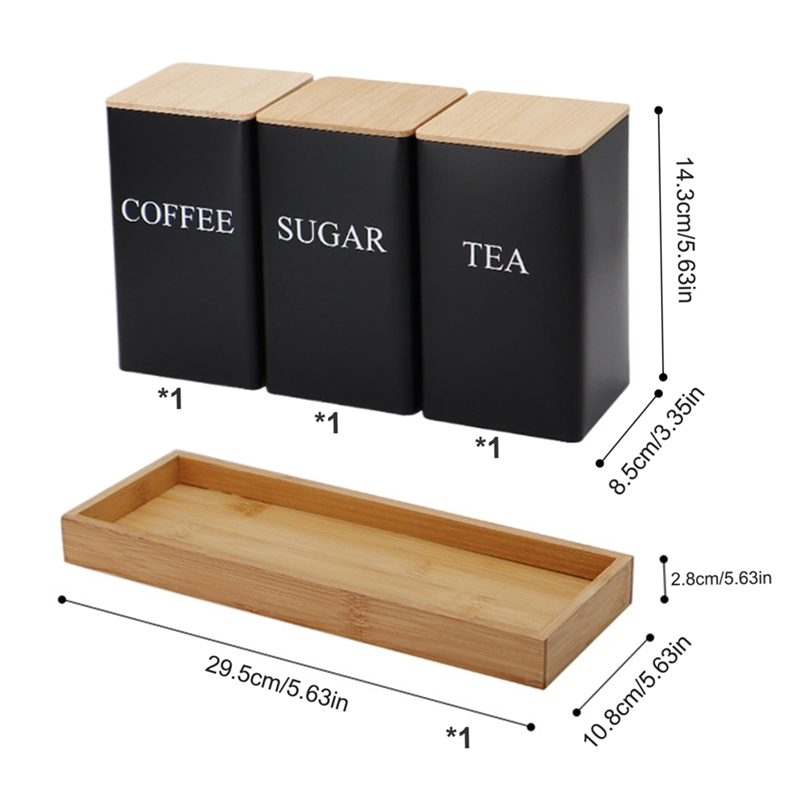 Set di 3 Barattoli per Tè, Caf - Coffee Tea And Sugar Canister Set recensione e prezzo