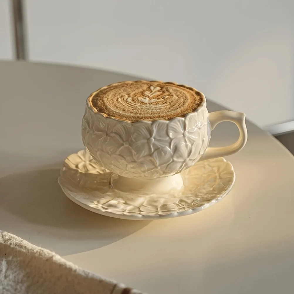 Set di Tazze da Caffè in Crema - Coffee Tea Flower recensione e prezzo