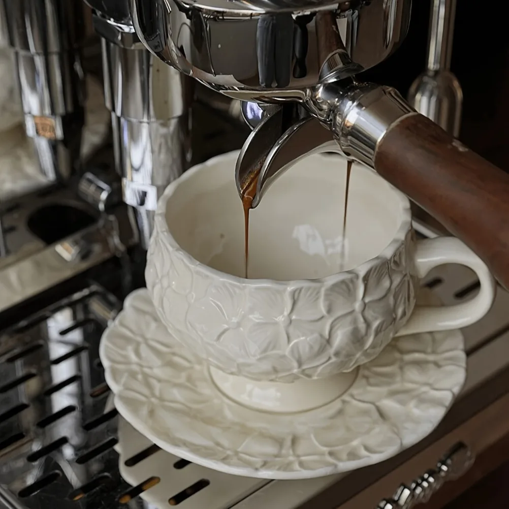 Set di Tazze da Caffè in Crema - Coffee Tea Flower recensione e prezzo