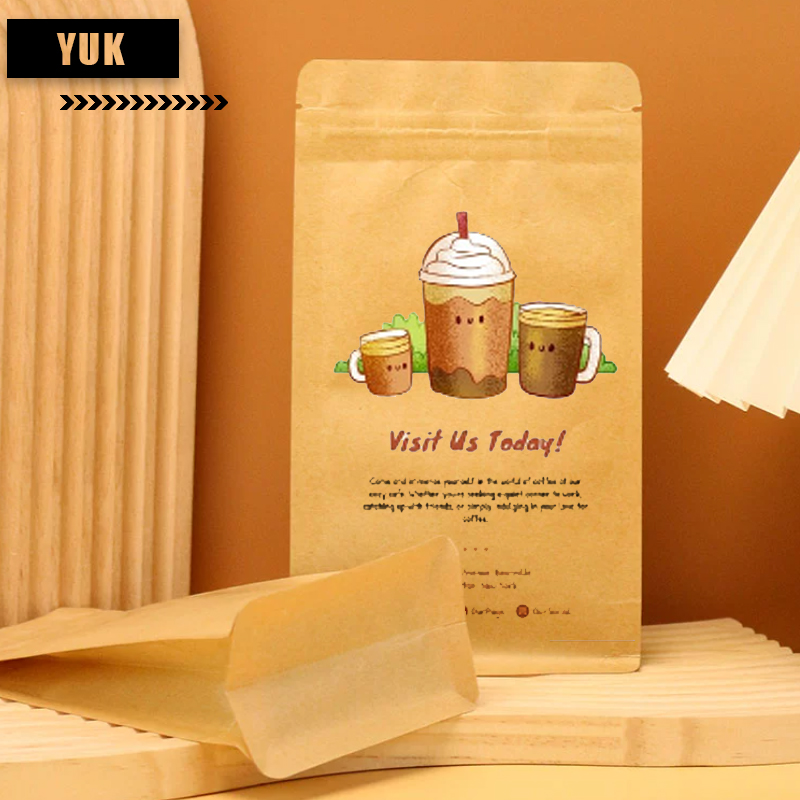 Borsa standup sigillata a otto - Coffee Tea Flower recensione e prezzo