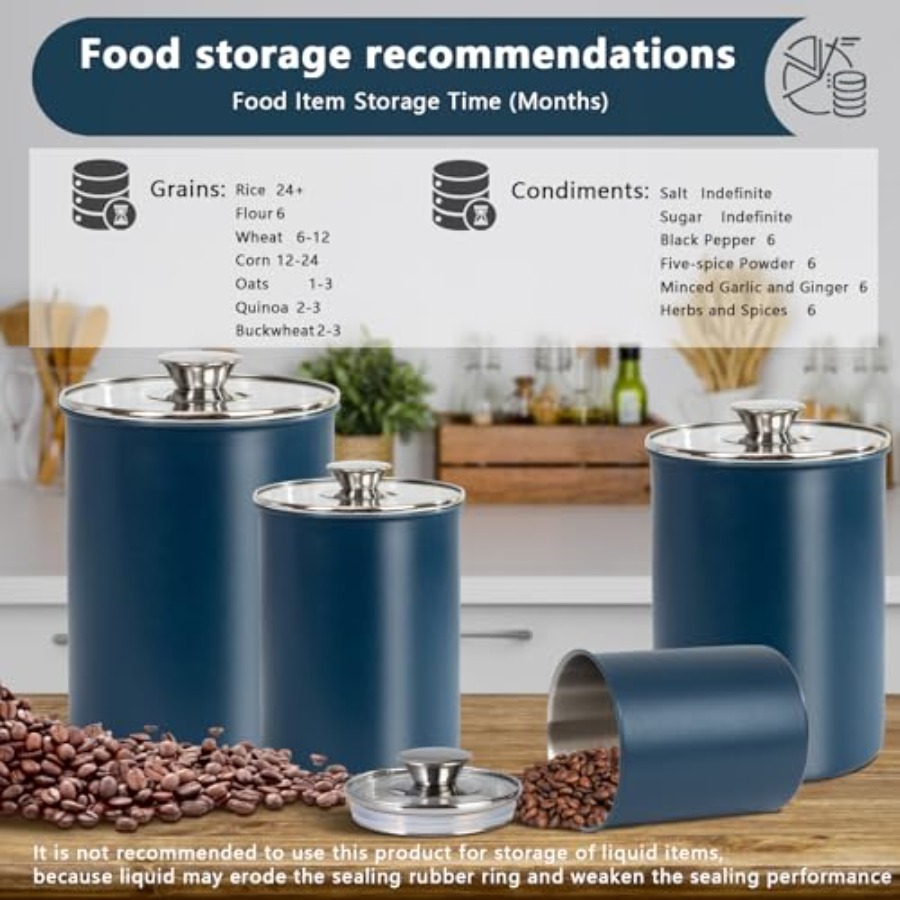 Set di Contenitori per Aliment - Coffee Tea And Sugar Canister Set recensione e prezzo