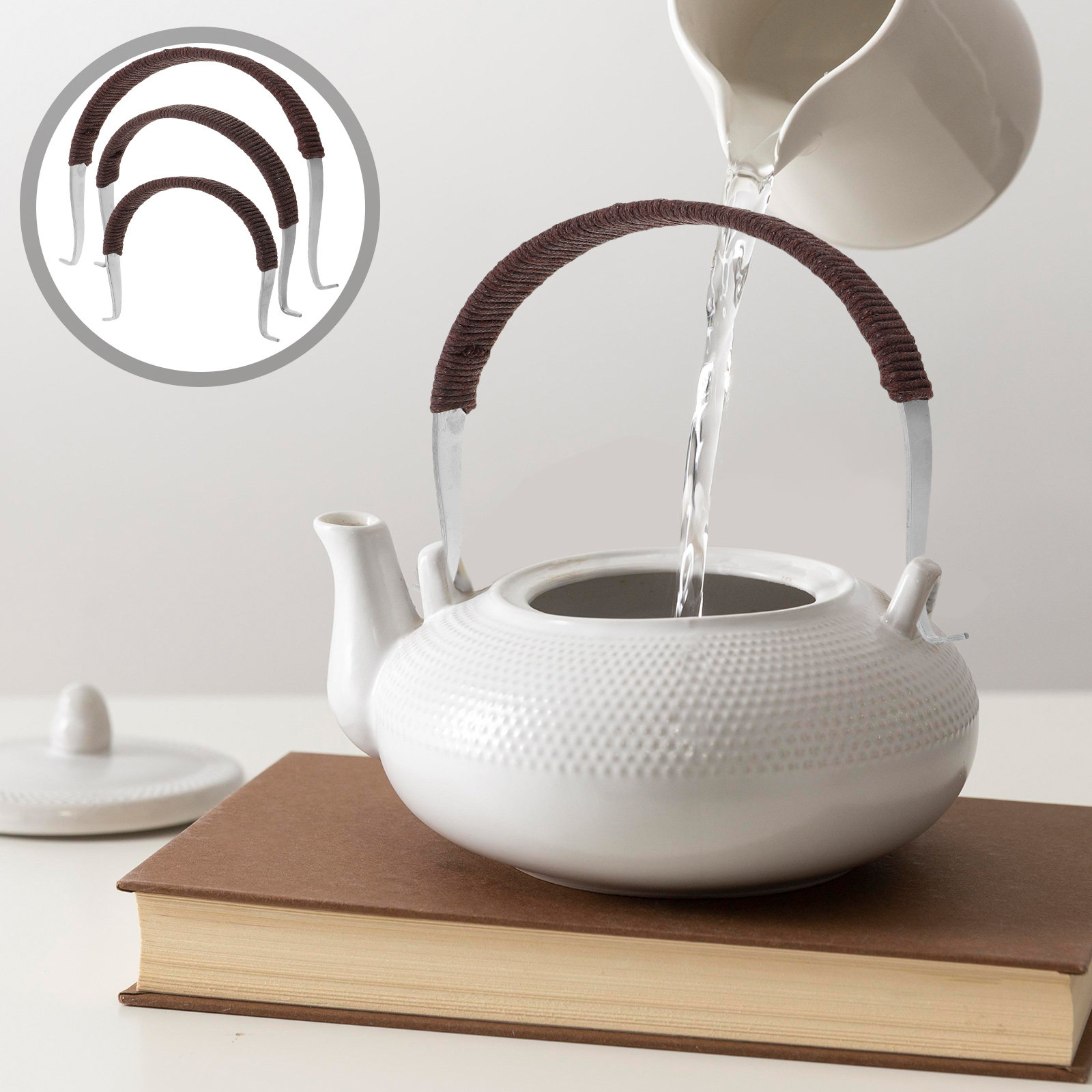 Set di 3 Manici in Acciaio Ino - Coffee Tea Replacement recensione e prezzo