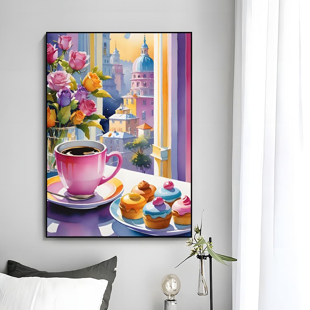 Poster artistico HD con tazza  - Coffee Tea Poster recensione e prezzo