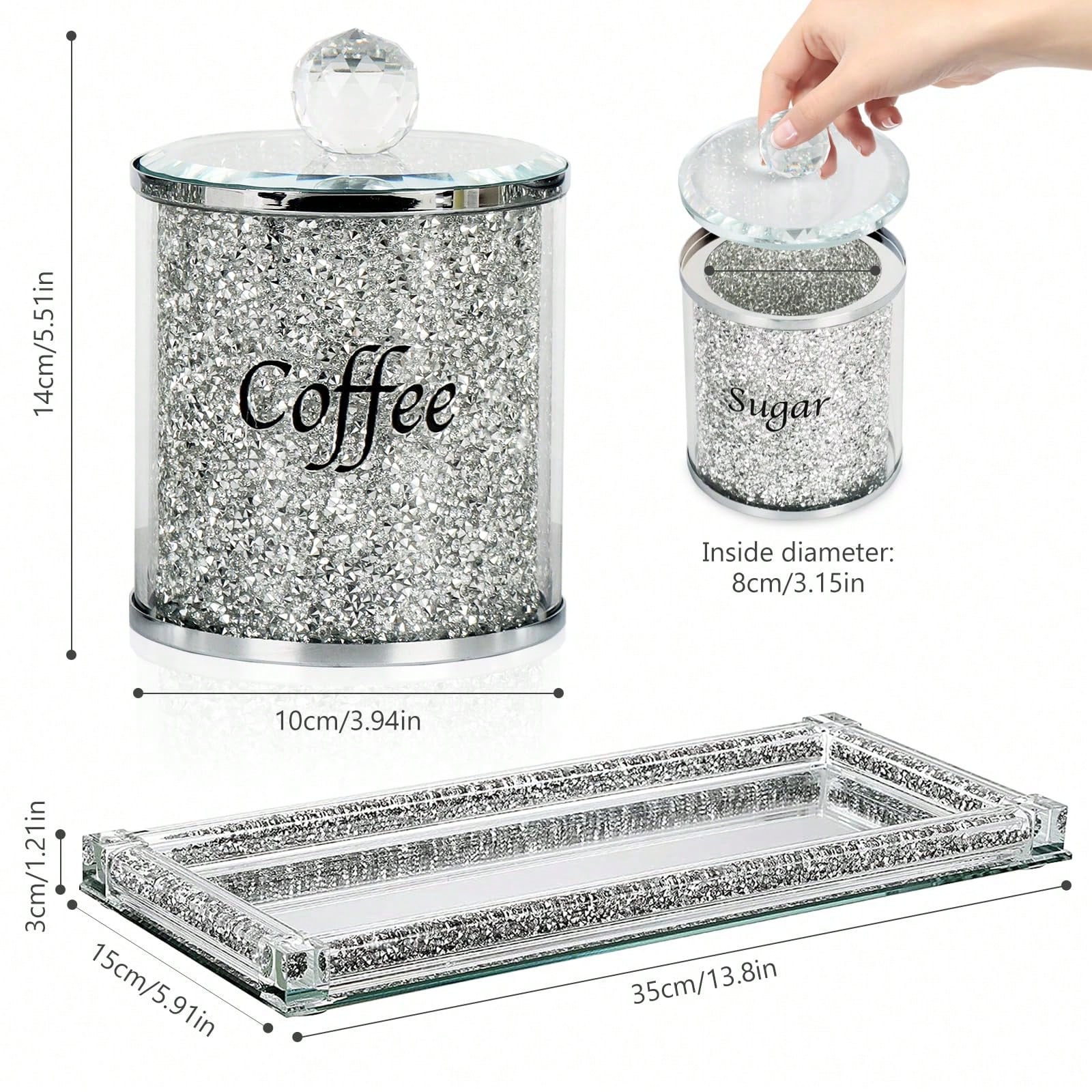 Set di contenitori per caffè,  - Coffee Tea And Sugar Canister Set recensione e prezzo