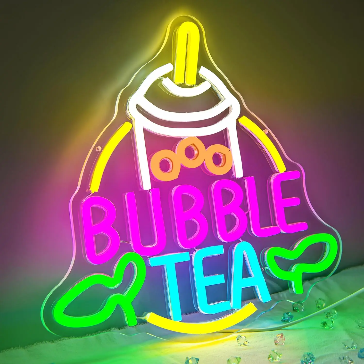 Insegna al Neon Bubble Tea con - Coffee Tea Neon Sign recensione e prezzo