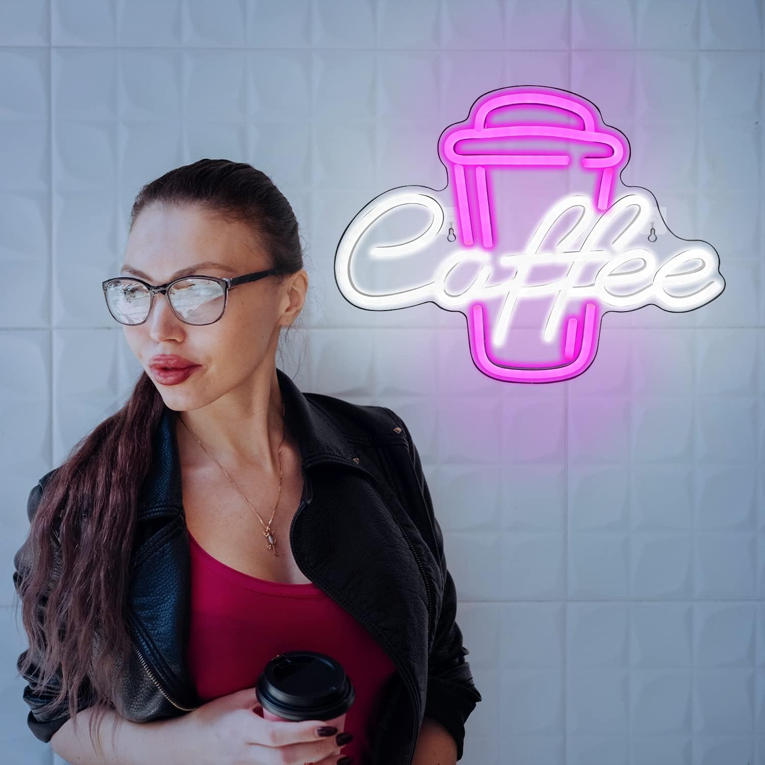 Insegna Luminosa a LED USB Dim - Coffee Tea Neon Sign recensione e prezzo