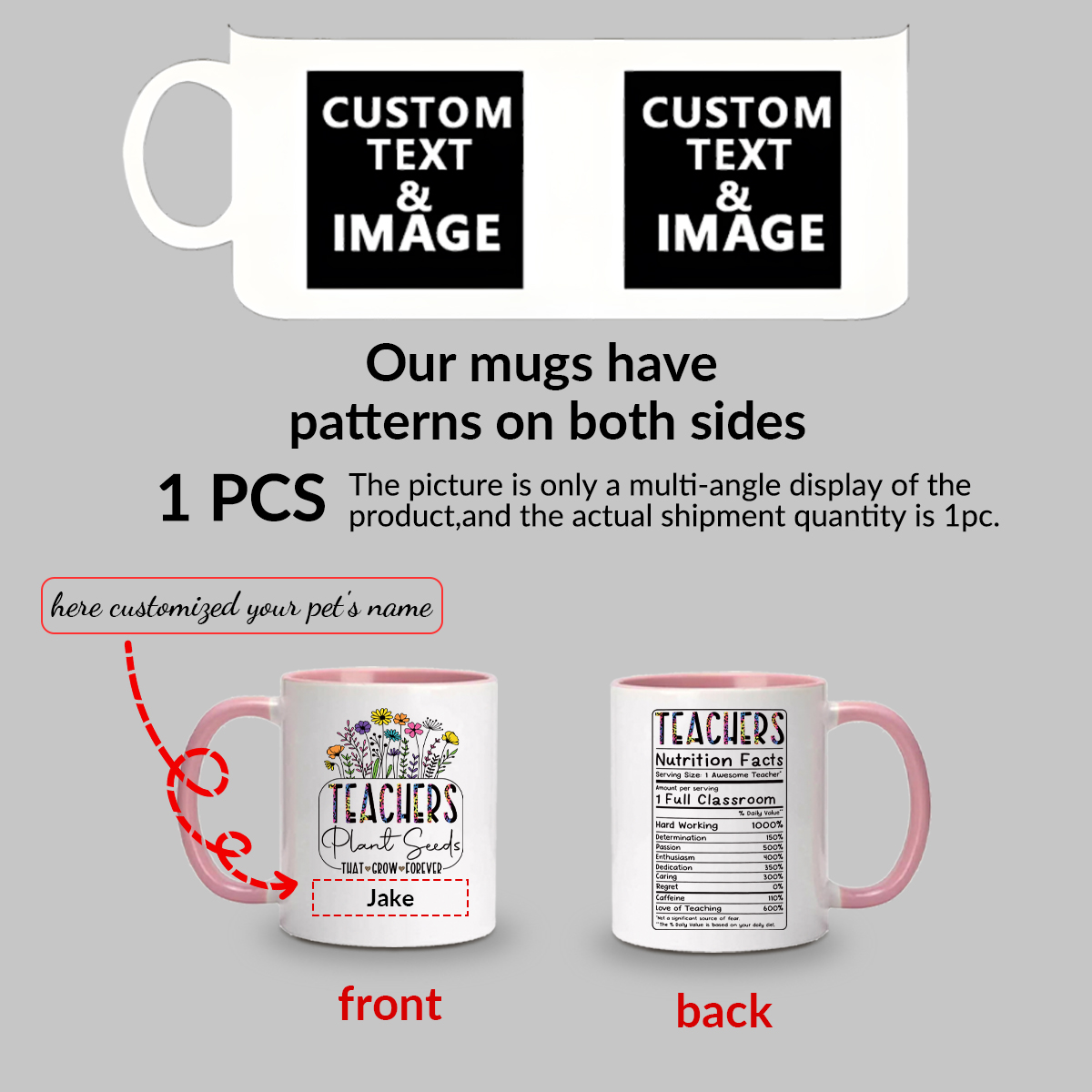 1pc personalizza il nome tazze - Coffee Tea Name recensione e prezzo