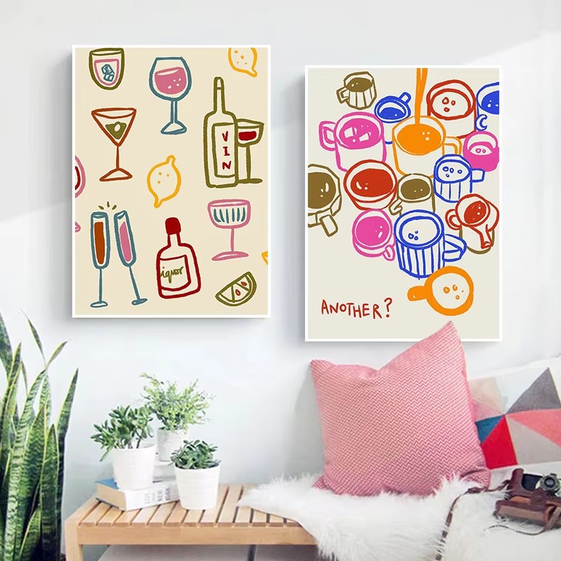 Caffè astratto Tè pomeridiano  - Coffee Tea Poster recensione e prezzo